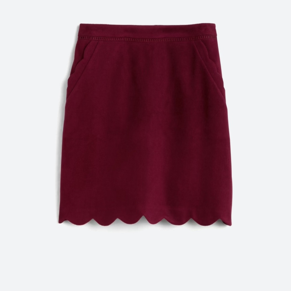 ✨NWT✨Womens scalloped corduroy skirt
